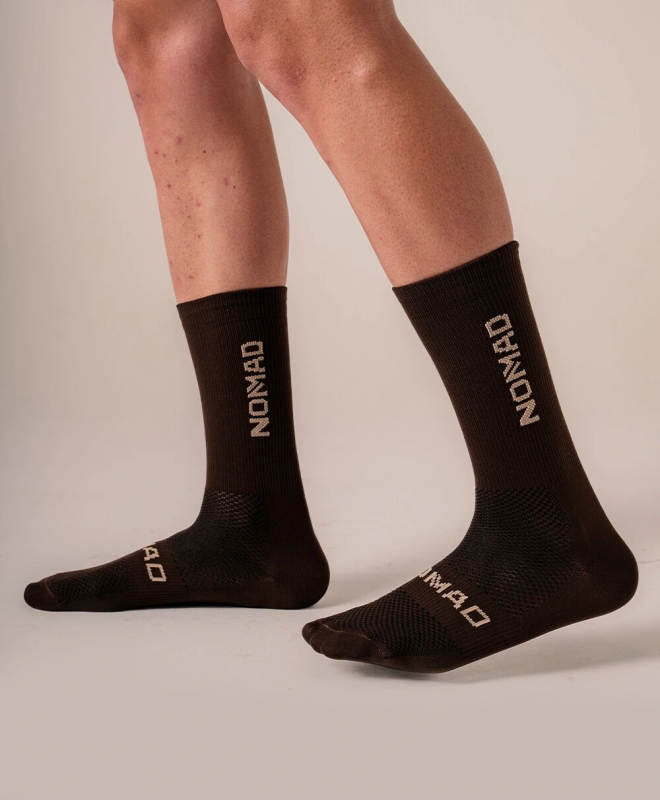 Meia Nomad Racing Apex Marrom